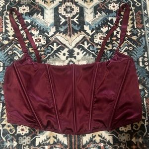 Satin Corset Crop top